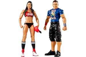 Mattel FMF78 WWE podstawowe figurki 2 sztuki The Miz i Maryse, 15 cm