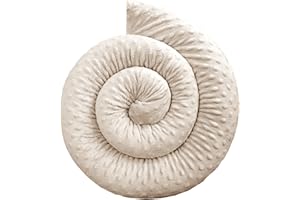 ‎BEBELOO 4L Textil Bebeloo Bettschlange Bettkissen Seitenschläferkissen Nackenrolle Schlafkissen Kuschelschlange Stillkissen Zierkissen Zugluftstopper Body Pillow Minky Oeko-TEX (Beige, 140 cm)