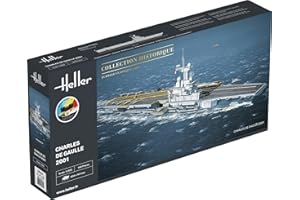 Heller Joustra Maquette bateau : Starter Kit : Porte Avions Charles De Gaulle