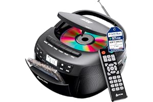 KLIM CD-spelare + ljudkassettspelare, AM/FM-radio Bluetooth, stereo CD-spelare, fjärrkontroll, bandinspelning, USB-enhet, AUX, hemmabio, AC/DC strömförsörjning