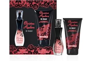 ‎CHRISTINA AGUILERA Christina Aguilera - By Night 2-tlg. Geschenkset, holzig-fruchtiger Gourmand-Duft, Freesie, Pfirsichblüte & Vanille, süßes, verführerisches & Provokantes 50 ml Duschgel + 15 ml Eau de Parfum für Damen