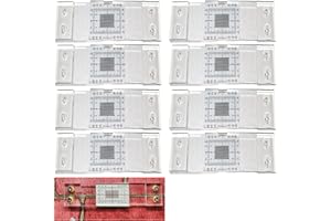 Anloximt 8 Pièces Jauge Manuelle Fissures Murales - Enregistrement Surveillances Fissures - Tell Tale Accessoire pour La Surveillances Et L’Enregistrement Fissures | pour Le Conte Standard Et d'angle