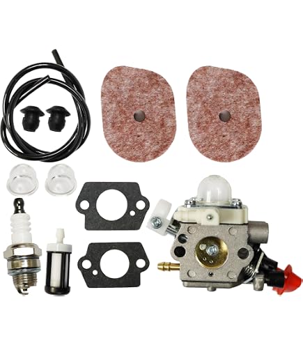 Kit Carburateur Pour Outils Stihl (FS87, FS110, KM100, Etc.) - Avec Filtre à Air, Bougie, Joints - Remplace Référence 4180-120-0610