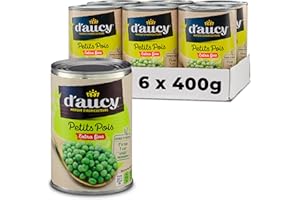 D'aucy Peas Very Fine 400 g (Pack of 6)