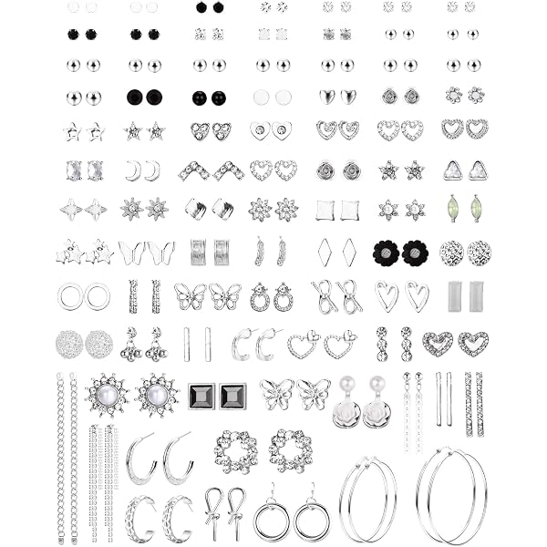 JeweBella 15 Paia Orecchini Donna Piccoli Set Acciaio Chirurgico Piercing Helix Cartilagine Trago Anallergici Punto Luce Orecchini A Cerchio Set Per Donna Uomo