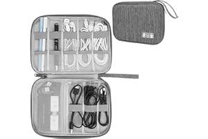 XINGXINRONG Sac Électronique Multifonctionnel Sac Câble Portable Étanche Pochette Rangement Accessoires Sacoche Organisateur Universelle pour Clé USB, Carte mémoire, Chargeur, Power Bank,1 Paquet