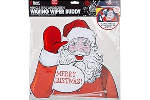 PMS INTERNATIONAL LTD PMS Christmas Waving Santa Rear Windscreen Wiper Buddy Car Sticker