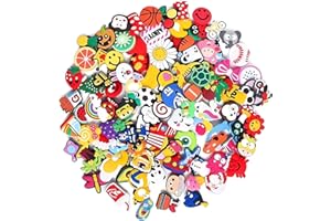 TUILFUL 60Pcs &100 Pcs Shoe Charms for Clogs, Random Cartoon Croc Charms for Kids and Adults, PVC Shoe Decorations Accessories for Sandals, Slippers and Boots, Croc Charms Gift Set for Girls and Boys.