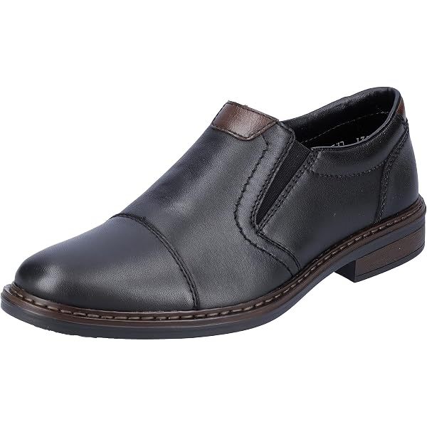 Rieker 03092 Mocassino Uomo In Pelle Marrone – Scarpe Comfort Con Larghezza Extra H E Suola Antiurto