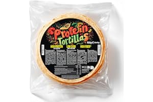 VS VITAMIN STORE Protein Tortillas – Wrap 4x40g – Piadina Chetogenica ad Alto contenuto proteico (22%), Ricca di fibre (26%) – Low Carb (11%) – Ideali per dieta proteica e keto