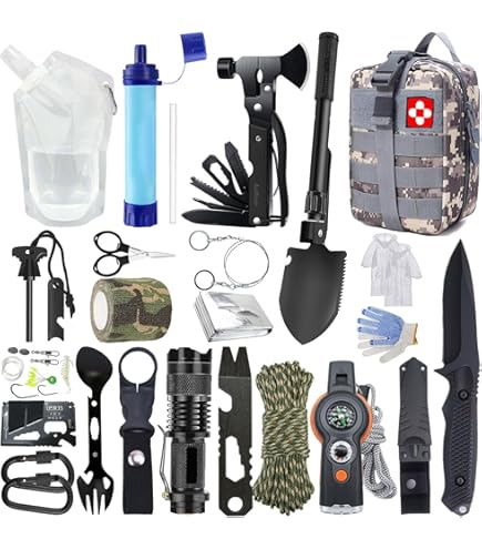 Borraccia Sopravvivenza Emergenza - Kit Sopravvivenza Bug Out Bag - Foto 9
