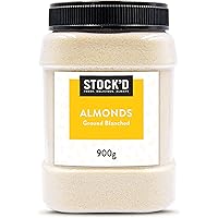 STOCK'D Almond Flour, 900g, Ground Blanched Almonds, Gluten Free Flour Perfect for Baking Macarons and Biscuits with No Prese