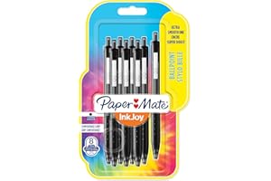 Paper Mate InkJoy 300RT Retractable Ballpoint Pens | Medium Point (1.0mm) | Black Ink | 8 Count