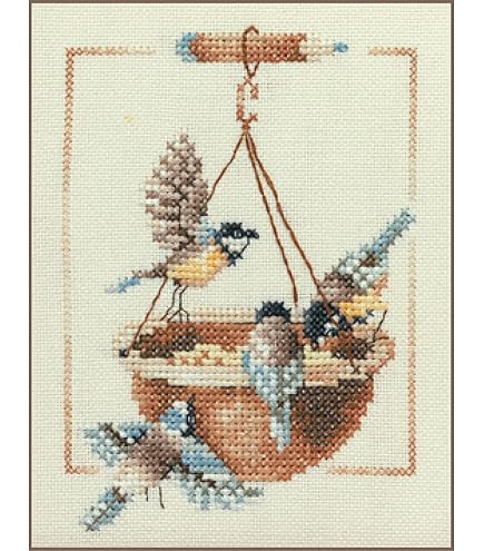 Lanarte Kreuzstich Set BUDDHA - Stickpackung 39x49cm Für Erwachsene