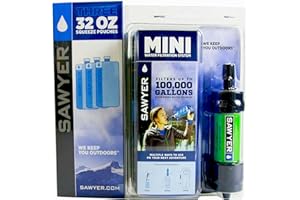 SAWYER PRODUCTS Sawyer MINI ORIGINAL filtro de agua bajo Set con 3 x 1 l o 2 x 2 litros Bolsa de hidratación