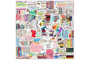 Serhuque 50pcs Reading Stickers for Laptop Water Bottles Scrapbook,Vinyl I Love Read Books Inspiration Stickers for Kids Boys Girls Teens High School Students