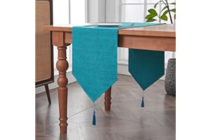 BALCONY & FALCON Table Runner, Kitchen Runner Waterproof Table Runner Modern Stain-proof Table Runner for Furniture with Tassel for Home Christmas Party Restaurants Table Runner