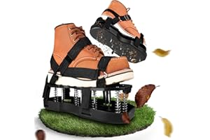Vortix Nail Shoes Pro Nail Shoes Lawn Aerator with Steel Spikes & Suspension Lawn Aerator Shoes Ideal for Lawn Aeration and Soil Loosening