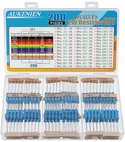 5 Resistenze Di Potenza A Filo Vitrohm 0,33 Ohm 7W – Modello 210-8