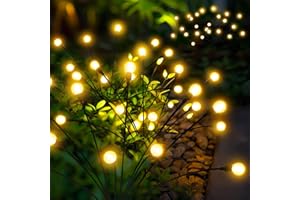 PATIOPIA Luci solari da giardino, 40 luci a LED da giardino, luci solari per esterni, luci solari per esterni, luci solari per esterni, luci solari per esterni, impermeabili, per Natale, cortile