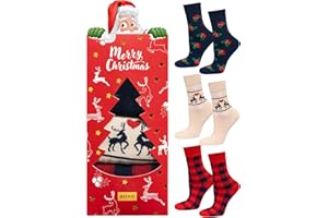 soxo Świąteczne Skarpetki Damskie Na Prezent Dla Kobiet Skarpety W Pudełku Prezentowym Zestaw Christmas 35-40