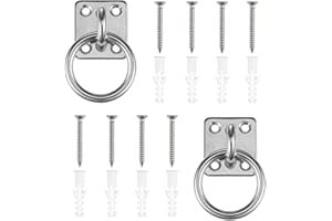 WUISOLQP Horse Anneau de Fixation pour Plaque oculaire Crochet de Fixation galvanisé pour Chevaux, Chiens, Animaux, écurie