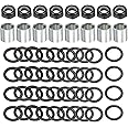 PATIKIL Skateboard Truck Hardware Kit, Skateboard Truck Lock Nuts Axle Washers Spacer Speed Rings Repair Set for Longboard Cruiser