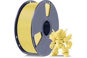 SUNLU High Speed PLA Meta Filament, 1 kg PLA Filament 3D 1,75 mm, Mocniejszy, Starannie Nawinięty, Pasuje do Większości Drukarek 3D FDM, Szpula 1 kg, Cytrynowożółty