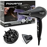Rowenta Signature Pro CV7840 - Secador de pelo profesional, motor AC de 2200W, función Iónica, 2 Velocidades y 3 Ajustes de t