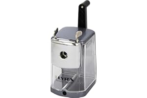 LYRA - Temperamatite da tavolo in metallo con manovella