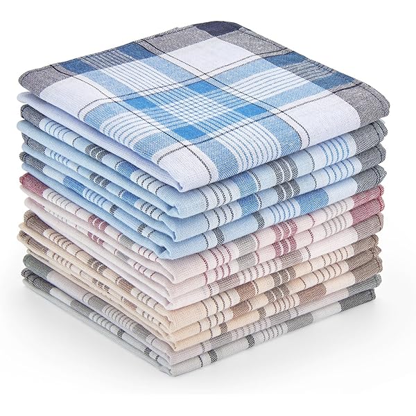 Fazzoletti Di Cotone Da Uomo - Set Di 5 Pezzi 40x40 Cm, Multicolore Per Tasca E Eleganza - Foto 4