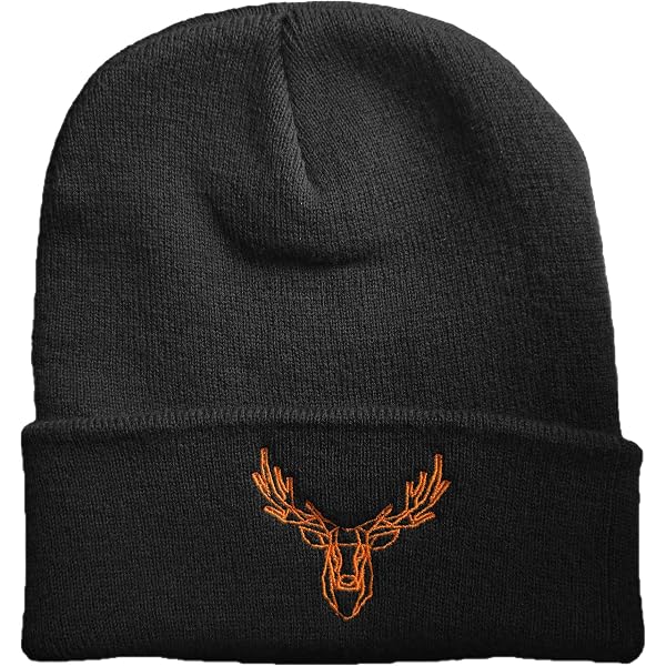 Baddery Bonnet De Chasseur Cerf - Bonnet Tricoté Chasse Homme Femme, Cadeau Chasseur