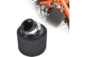 Filtre à air RUTU 38 mm, filtre à air universel coudé pour moto 4 temps 50 cc 70 cc 90 cc 110 cc 125 cc 150 cc GY6 moto ATV cooter Quad Go Kart cyclomoteur Pit Dirt Bike-Noir