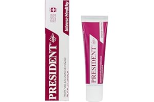 President BALSAMO GENGIVALE PROFI PLUS con Clorexidina 0,5%. Lenitivo e protettivo. Per gengive irritate e sanguinanti, dopo interventi chirurgici, per portatori di protesi mobili o apparecchio. 30ml