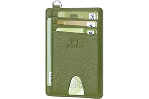 FurArt Credit Card Holder Wallet, Slim RFID Blocking Minimalist Women's Card Wallet