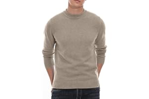 Sailwind Men's Jumpers Tops Winter Warm Knitted Crew Neck Jumper Long Sleeve Soft Cozy Mock Neck Knitwear Pullover Sweaters for Men