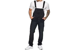 989Zé ENZO Salopette da uomo in denim blu salopette da lavoro alla moda casual jeans 30-50 taglie vita