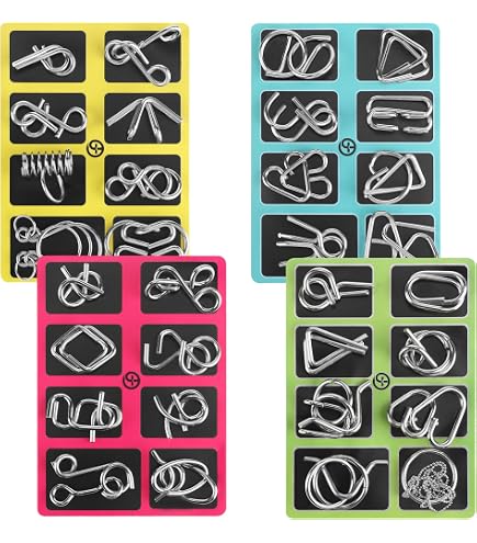 Casse-tête Métallique HENGBIRD – 9 Pièces En Métal, Jeu De Réflexion IQ, éducatif, Pour Adultes Et Enfants