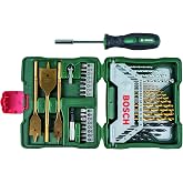 Bosch Professional Accessories - x-Line 40 Piece Titanium Screwdriver Mixed Accessory Set, High Speed Steel, Hexagon