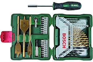 Bosch Professional Accessories - x-Line 40 Parça Titanyum Tornavidalı Karışık Aksesuar Seti, Yüksek Hız Çeliği, Altıgen