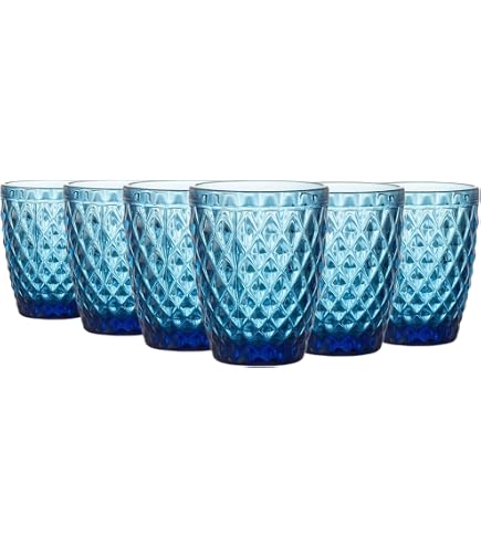 Set 6 Bicchieri Per Acqua Ópalo In Vetro Porpora – 29 Cl – Originali E Lavabili In Lavastoviglie - 3