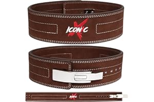Iconicx Cintura Powerlifting Palestra for Uomo And Donna- Professional Lever Sollevamento Pesi Belt per Bodybuilding Deadlift Strength Training- Gym Lifting Belt for Weightlifting Stacco Squat
