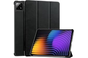 Vakarey para Xiaomi Pad 7 Funda,Ultrafina Inteligente Funda Tablet para Xiaomi Pad 7 Pro 11.2 Pulgadas 2025,Negro