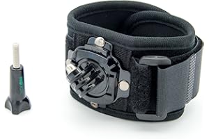 PROtastic Handgelenk- / Bein- / Fußhalterung mit 360-Grad-Drehung für GoPro Hero, Xiaomi Mi, SJCAM und andere Action-Kameras