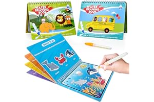 OSLINE Arts and Crafts for 2 3 4 Year Olds Boys Girls,Water Magic Painting Book for Kids Toys for 2 3 Year Old,Educational Learning Toys for 1-4 Year Old,Birthday Gifts for Toddler Travel Toy