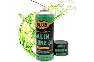 BLUB All in One 450ml | Aceite Multiusos, 6 en 1, Grasa en Spray | Lubricante Multiuso, Todo en Uno Spray, Grasa Aerosol Profesional | Lubricante Bicicleta | Grasa Multifuncion, Grasa Consistente