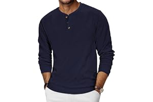 TARAINYA Henley sweatshirt herr bomull tröja långärmad tröja herr