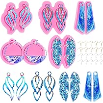 Moule En Silicone Avec 14 Grilles, Pour Moulage De Résine, Boucles D