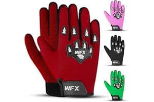 WFX Motorcycle Gloves Child Kids Full Finger MX Motocross Gloves Breathable Children Motorbike Gloves Dirty Bike Quad Road Racing Riding Cycling Climbing for young youth