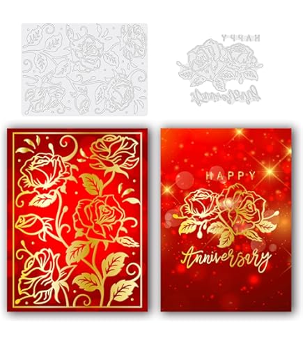 ORIGACH 4 Pièces Arrière-Plan Hot Foil Plate Plaque D'aluminium Chaud En Métal Plaque En Aluminium Pour Décor De Scrapbooking